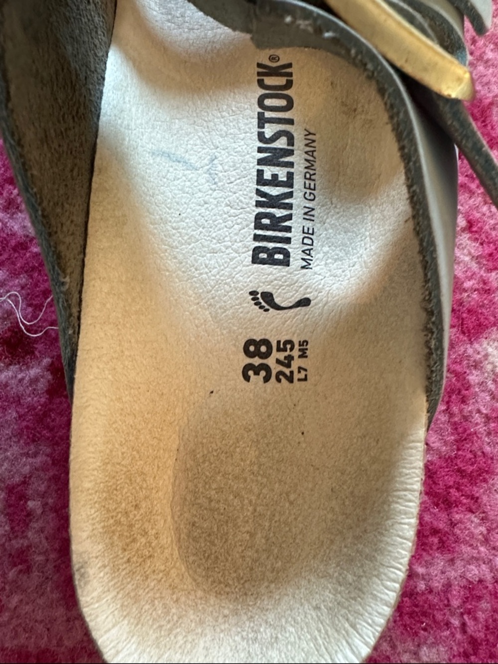 Birkenstock Light Blue Double Buckle Sandals - Picture 2 of 3
